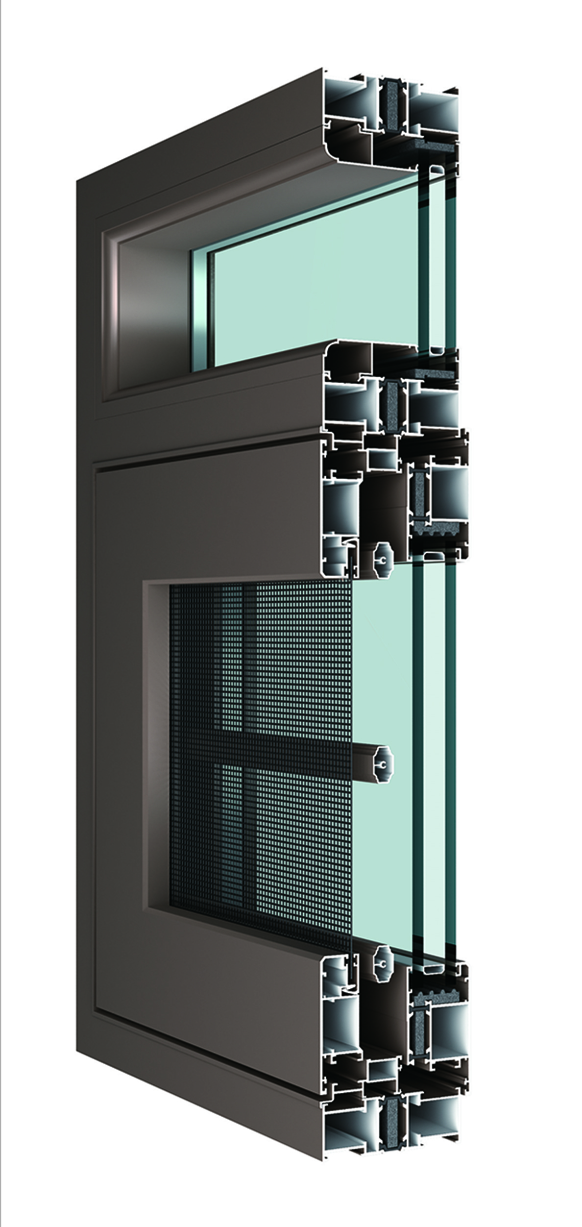 京美100窗紗一體型材 京美100窗紗一體型材