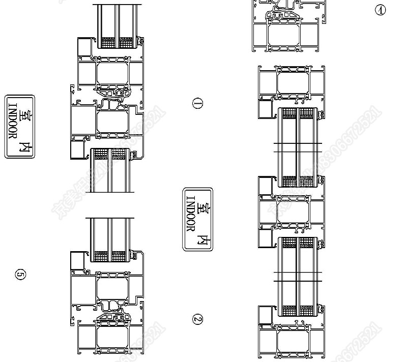 75斷橋內(nèi)開窗節(jié)點(diǎn)圖02